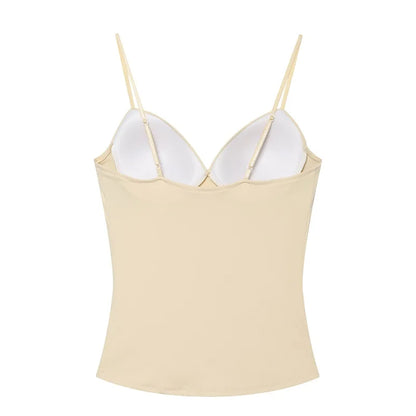 MUJER Sexy Corset Top Women Backless Bra Crop Top Woman Tanks & Camis Slip Tops for Women Sleeveless Bustier Tops Women Camisole