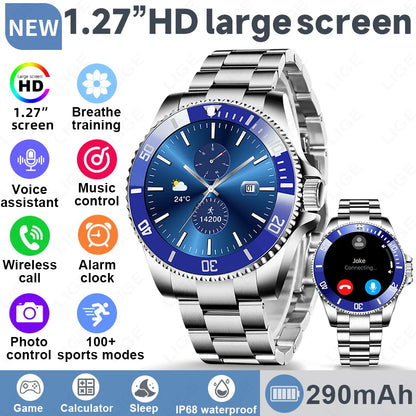 New 2026 Style Luxury Smart Watch Dials Answer Call For Men Waterproof Sport Digital Business Smart Watches For Gift Smart Band