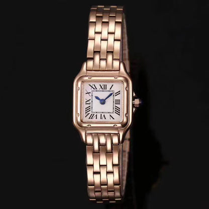 Brand Wrist Watches Women Girl Ladies 22mm 27mm Square Dial Good Quality Steel Band Quartz Luxury Japanese Movement Clock CT13