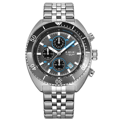 LIGE New Business Luxury Watches Men Top Quality Fashion Quartz Wristwatches Male 30M Waterproof Casual Mens Watch Gifts Reloj