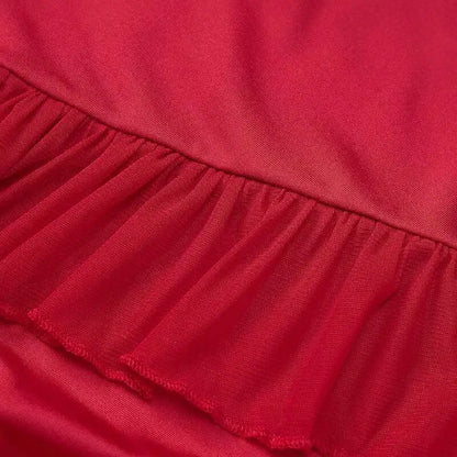 Giyu Sexy Ruffles Summer Dress 2025 Women Clothing Elegant Holiday Club Evening Party Dresses Slash Neck Split Bodycon Long Robe