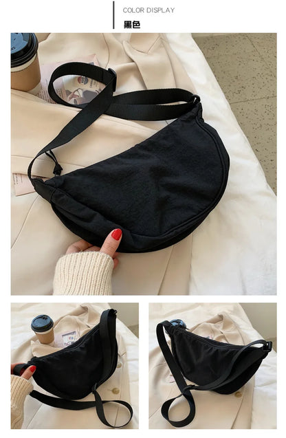 Convenient casual nylon women's crossbody bag shoulder bag large capacity handbag women's travel shopping bag women's wallet