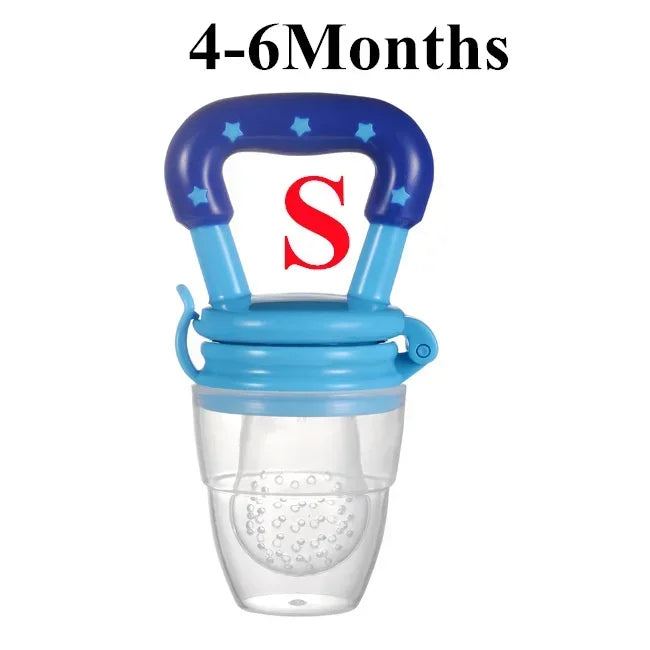 Baby Fruit and Vegetable Teether Fresh Food Supplement Toys Infant Fruit Teething Silicone Pouches Baby Feeding Tableware
