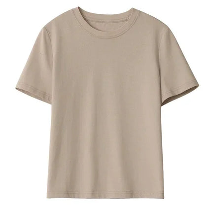 CHIC VEN Women's Tees Basic O Neck Short Sleeve Pullover T-shirt for Woman Solid Female Top Casual Ladies Tshirt Summer 2024