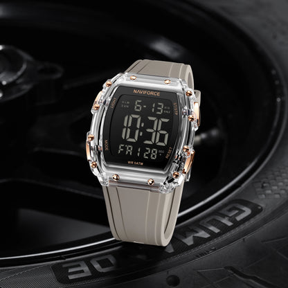 NAVIFORCE Fashion Student Watches Electronic LED Digital Watch for Men Watch Waterproof Sport Multifunctional Alarm Clock Man