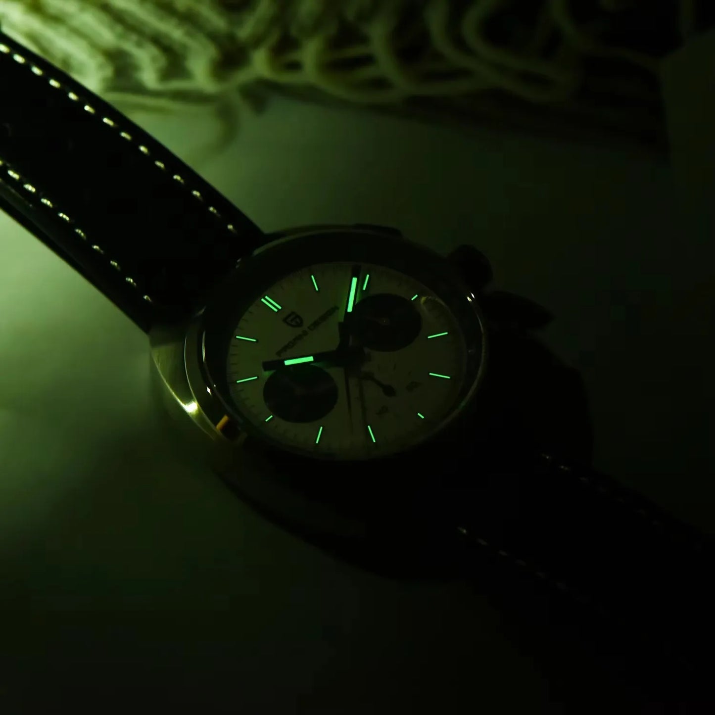 2026 New PAGANI DESIGN Mens Panda Watches Luxury Quartz Watch For Men Chronograph Wristwatches AR Sapphire Leather Luminous Gift