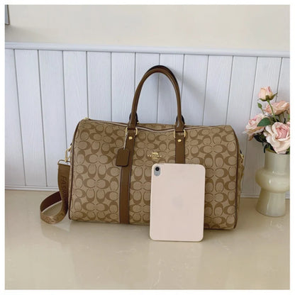Women's Classic Boston Handbag Large Capacity Elegant Travel Duffle Bags for Women Weekend Luggage Travel Shoulder Bag