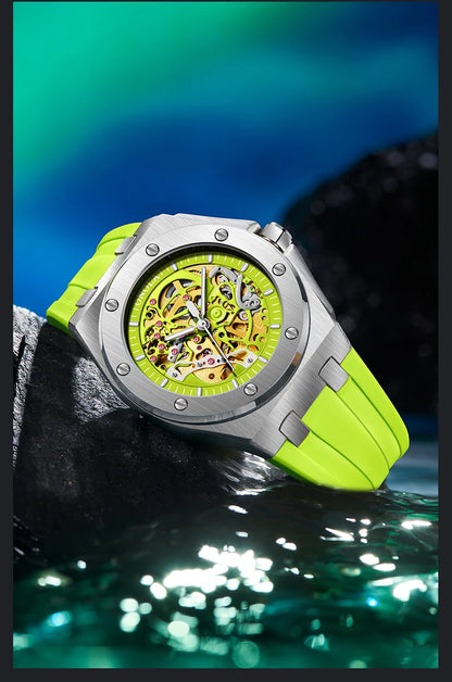 ONOLA Watch Top Brand Luxury Sports Men Wristwatch Waterproof  Automatic Mechanical Watches Relogio Masculino