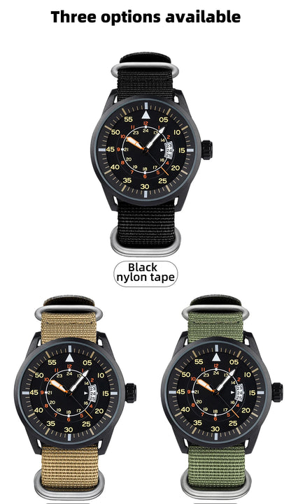 ADDIESDIVE Men Luminous Watch 5Bar Waterproof High Quality Nylon Strap Wristwatch Men Quartz Wirst Watches Relogio Masculino