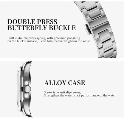 NIBOSI Mens Watches Analog Military Watch with Calendar Black Silicone Strap Waterproof Men’s Wrist Watches Minimalist Designer