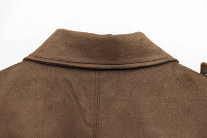 KONDALA Casual Soft Martini Green Bomber Jackets Women Long Lantern Sleeve Oversized Autumn Winter Coats Fashion 2025 Outwears