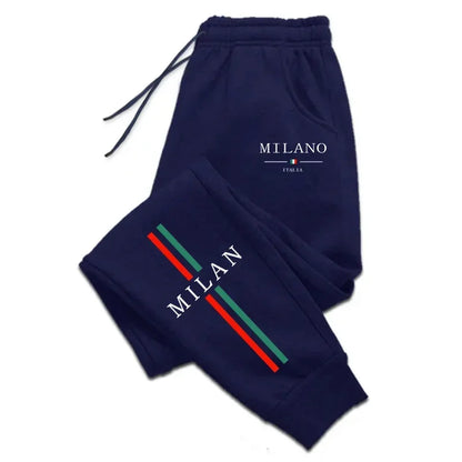 2025 Hot Sale Milan City Printed Jogger Pants Men Women Autumn Winter Casual High Quality Outdoor Running Sports Casual pants