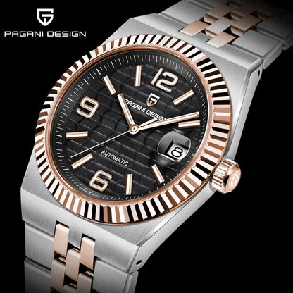 PAGANI DESIGN Watches Luxury Retro Mechanical Watches For Men Sapphire Glass New Waterproof Luminous Stainless Steel Men's Watch