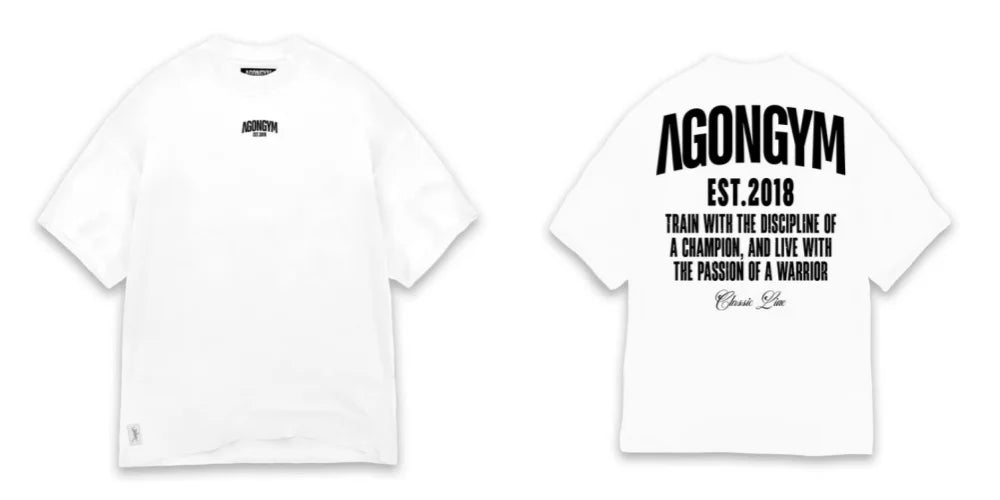AGONGYM New Fashion Trend Men T-shirt Sports Cotton Short Sleeves Loose Shirts Bodybuilding Fitness Comfortable Slim Fit Tee Top
