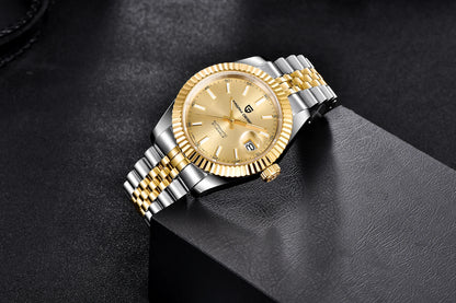 PAGANI DESIGN Watches Luxury Diamond Dial Mechanical Watch For Men Top NH35 Movt Sapphire Glass Stainless Steel Waterproof Watch
