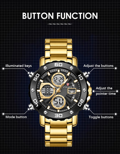 LIGE Watches For Men Luxury Brand Sport Quartz Wristwatch Waterproof Military Digital Clock Steel Men Watch Relogio Masculino