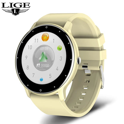 LIGE New Smart Watch Men Sports Fitness Watches Heart Rate Full Touch Screen Bluetooth Call 2026 New Ultra Light Smartwatch Men