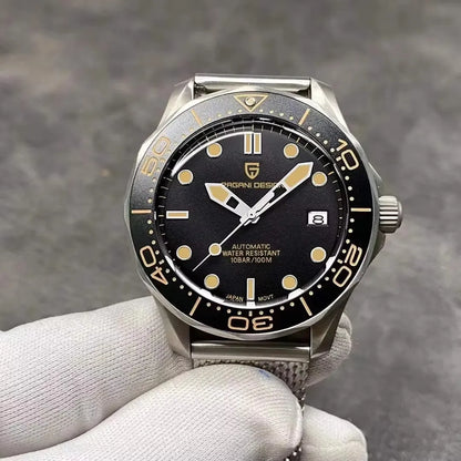 2026 New PAGANI DESIGN 007 Men's Watches Gold Luxury Mechanical Wristwatches Automatic Watch Men AR Sapphire Waterproof Luminous