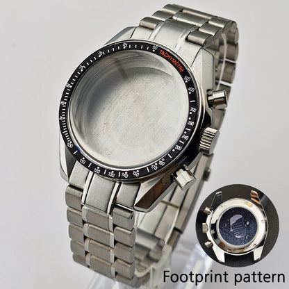 39.7mm Case Watches Metal Case Fits VK63 Movement Accessories Sapphire Glass Equipped With Bezel And Strap VK63 Dial