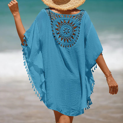 CROCHET BIKINI-Women's Sexy Swimsuit Cover Up Dress Summer Bathing Suit Beachwear Shirt Cover-ups for Women