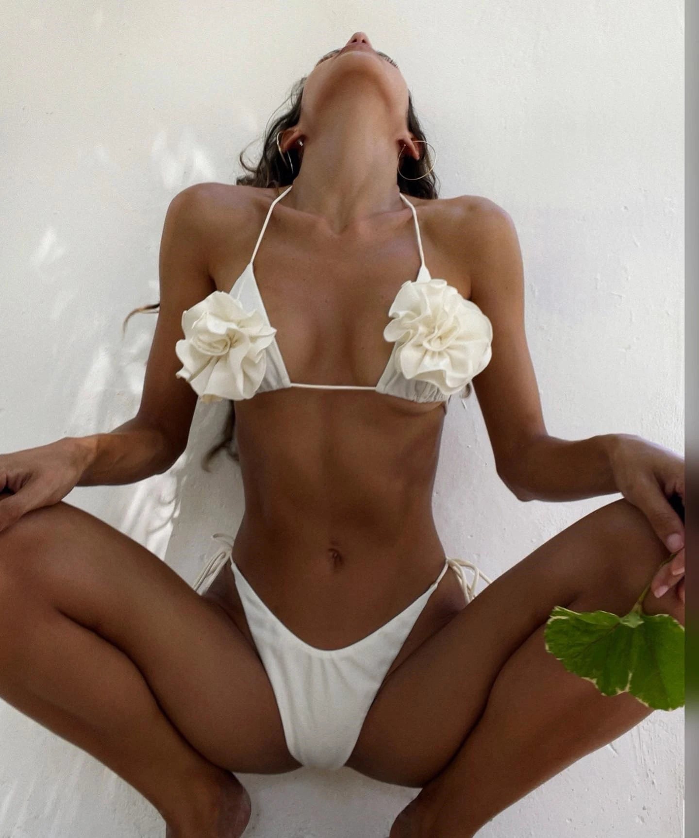 Sexy White Micro Bikini 2023 Women Swimsuit Female Swimwear Thong Bikinis Set Brazilian Halter Beach Wear Lace Up Bathing Suit