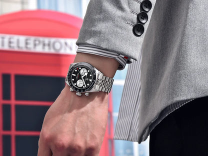 Pagani design Panda retro men's watches 2026 new top business quartz watch men's VK64 chronograph AR Sapphire sports clock reloj