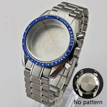 39.7mm Case Watches Metal Case Fits VK63 Movement Accessories Sapphire Glass Equipped With Bezel And Strap VK63 Dial