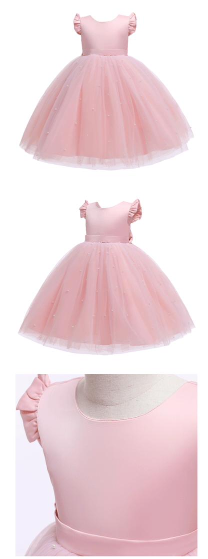 Baby Girls Summer Dresses 2 3 6 8 10Yrs Cute Kids Birthday Princess Dress Children Casual Clothes Sleeveless Girls Layered Dress