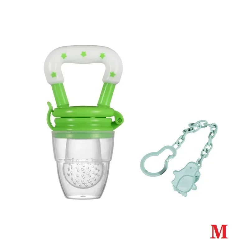Baby Fruit and Vegetable Teether Fresh Food Supplement Toys Infant Fruit Teething Silicone Pouches Baby Feeding Tableware