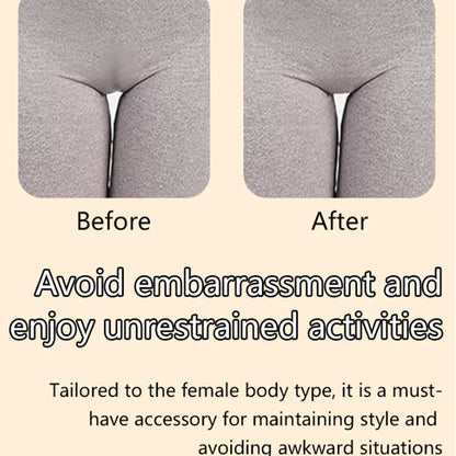 Women Invisible Concealer Panties Silicone Reusable for Swimsuit Underwear Camel Toe Leggings Privacy Stickiness Self-Adhesive