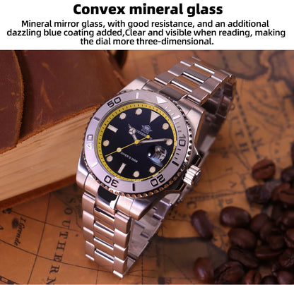 ADDIESDIVE Men's Watch BGW9 Super Luminous 316L Stainless Steel 20Bar Diving Quartz Steel Watches