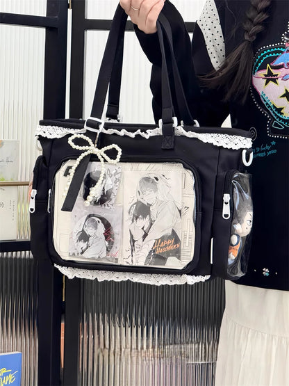 Ballet Girl Has A Large Appetite Itabag Japanese 2D Single Shoulder Cross Body Goods Bag Gift For Friends only no dolls no card