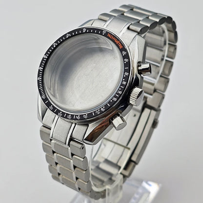 39.7mm Case Watches Metal Case Fits VK63 Movement Accessories Sapphire Glass Equipped With Bezel And Strap VK63 Dial