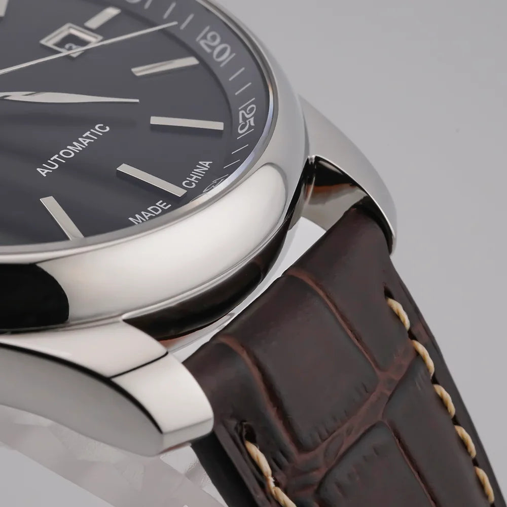 ENITON 41mm Automatic watch 8217 Movement Men's Watch Business luxury watches man Fashion mens watch mechanical Watches for men