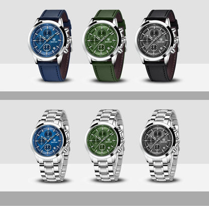 BENYAR Men's Watches Luxury Quartz Wristwatches Chronograph Watch Men Gifts Waterproof Stainless Steel Clock Reloj Hombre 2025