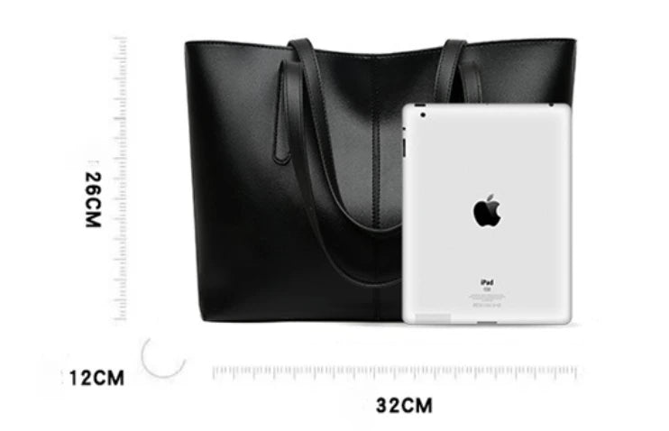 Women's Tote Bags Simple Large Capacity Femal Shoulder Bag Solid Color Commuter Leather Hand Bags Ladies Top Handle Bags