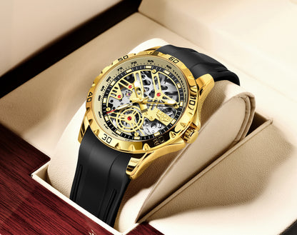 LIGE Top Luxury Automatic Watch For Men Mechanical Watches Men Sports Waterproof Stainless Steel Men Watch Reloj Hombre