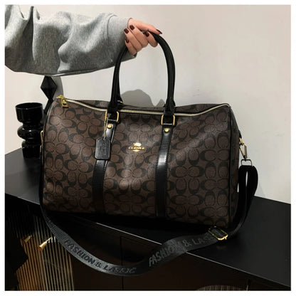 Women's Classic Boston Handbag Large Capacity Elegant Travel Duffle Bags for Women Weekend Luggage Travel Shoulder Bag