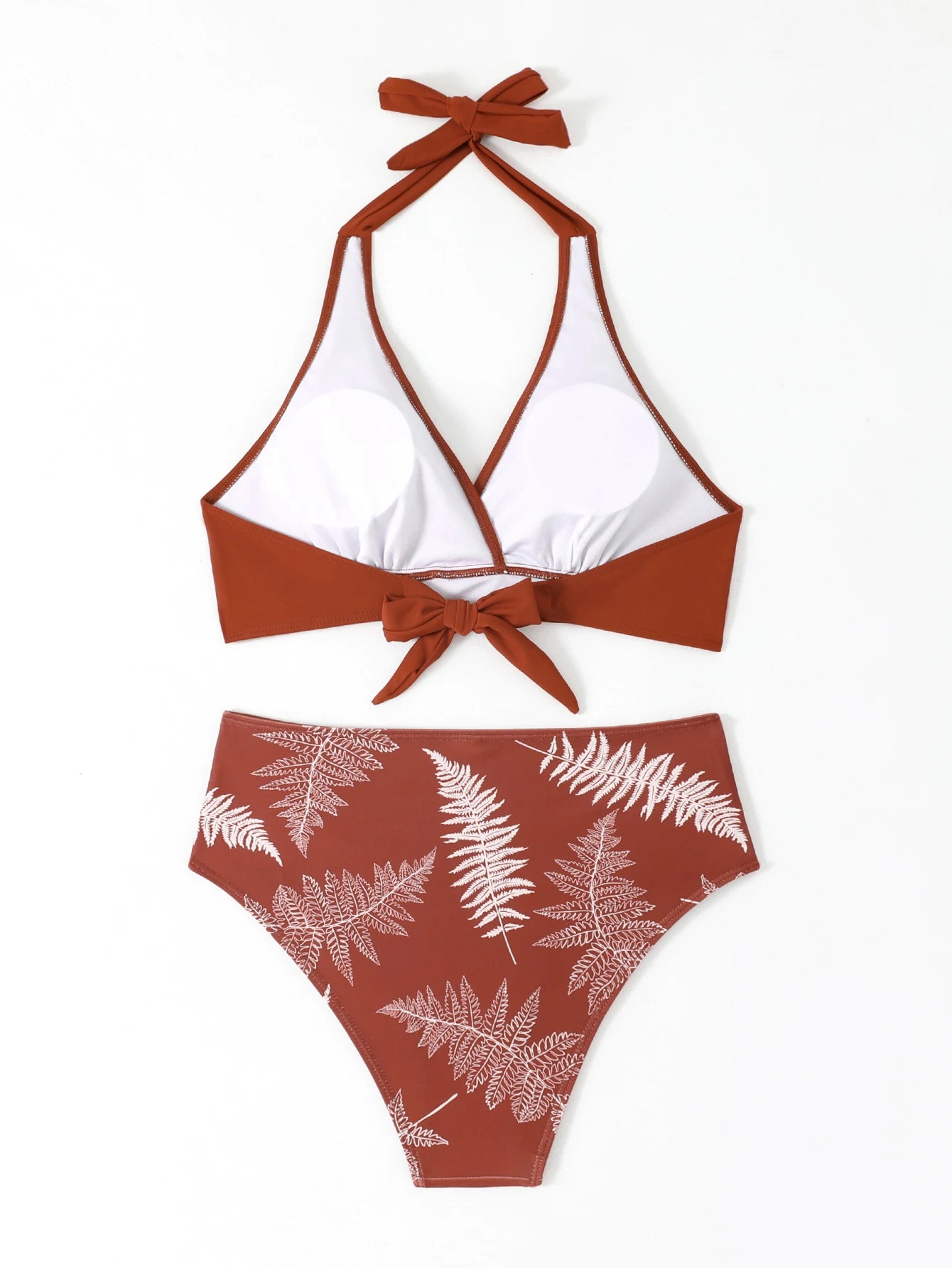 U-wire Bikinis 2026 Women High Waist Swimwear Solid Swimsuit Female Beachwear Summer Bathers Bathing Swimming Swim Suit XL