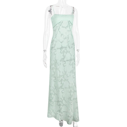 Ashgaily White Dress Women Halter Cotton Long Dress Lace Elegant Party Outfits Ladies Sexy Club Clothes