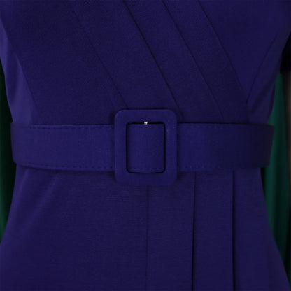 Summer New 2026 Women's Solid Color V-Neck Short Sleeve Dress Pencil Skirt Waist Tunle Material Fashionable Casual Maxi Dress