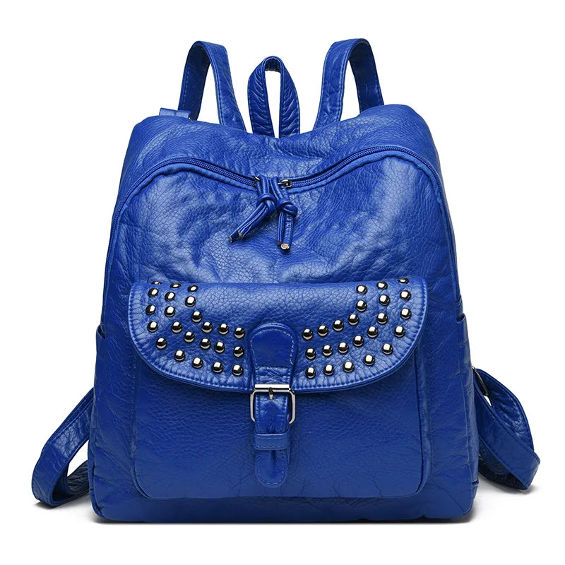 Women High quality leather Backpacks Vintage Female Shoulder Bag Sac a Dos Travel Ladies Bagpack Mochilas School Bags For Girls
