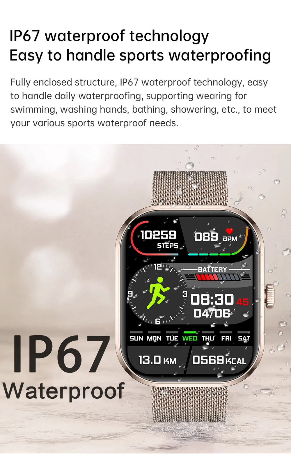 LIGE Fashion Smart Watches Women Bluetooth Call Women‘s Health Monitor Heart Rate Blood Pressure Fitness Digital Smartwatch Men