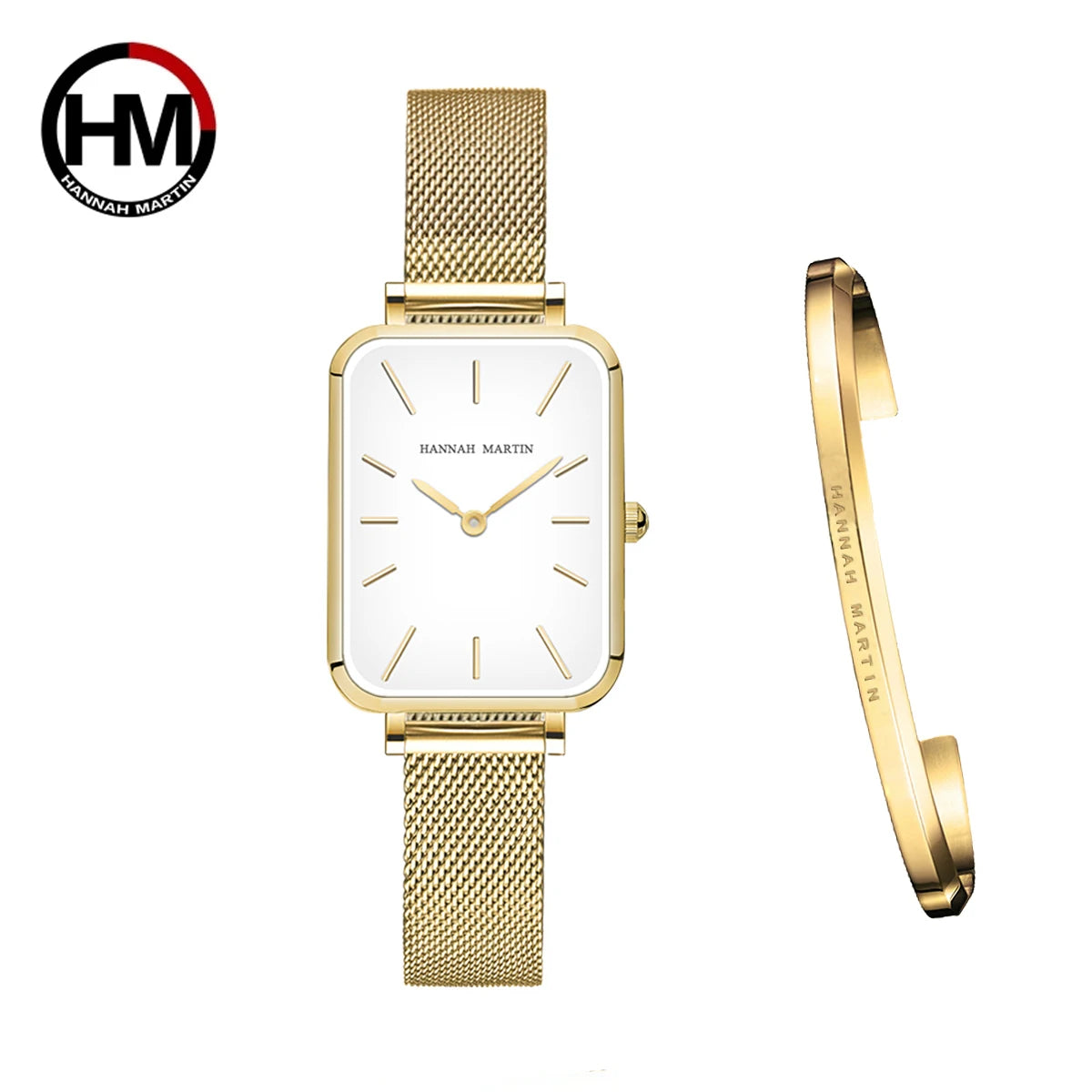 Rectangle Ultrathin Nordic Simple Style Japan Quartz Movement Fashion Stainless Steel Mesh Silvery Bracelet Belt Ladies Watches