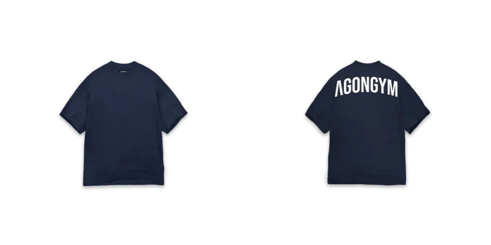 AGONGYM New Fashion Trend Men T-shirt Sports Cotton Short Sleeves Loose Shirts Bodybuilding Fitness Comfortable Slim Fit Tee Top