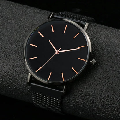 Top Brand Women's Watches Luxury Metal Mesh Simple Quartz Watches Fashion Elegant Rose Gold Ladies Wristwatch Clock Reloj Mujer