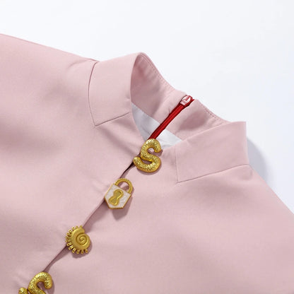 Chic Single Breasted Women's Dress Short Sleeve Slim Female Long Dresses 2026 Spring Summer Elegant Party Front Split Lady Robe