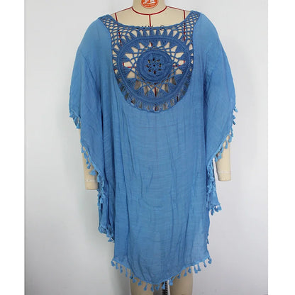 CROCHET BIKINI-Women's Sexy Swimsuit Cover Up Dress Summer Bathing Suit Beachwear Shirt Cover-ups for Women
