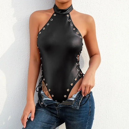 One-piece  Stylish Pure Color Slim-fitting Bikini Female Women Swimsuit Skinny   for Beach