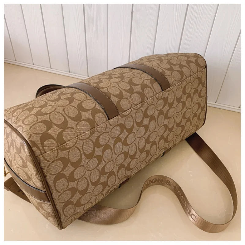 Women's Classic Boston Handbag Large Capacity Elegant Travel Duffle Bags for Women Weekend Luggage Travel Shoulder Bag